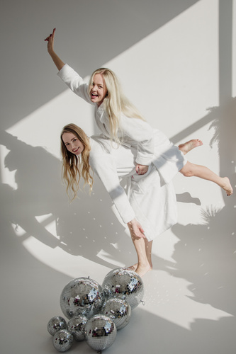 Szlafrok damski 709 Manuela Forex - biały