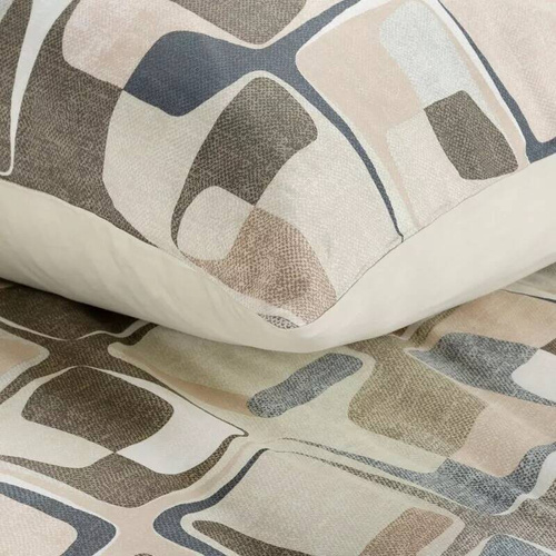 Pościel satynowa Spring 36 geometria Eurofirany beżowy