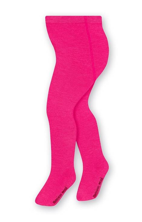 art.130 Merino Wool Rajstopy Dziewczęce Steven - 001 różowy