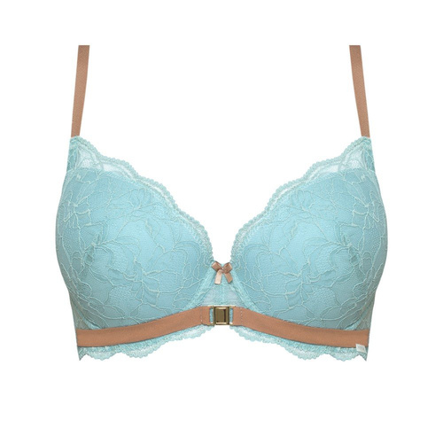 Biustonosz push-up Heladia Nipplex niebieski