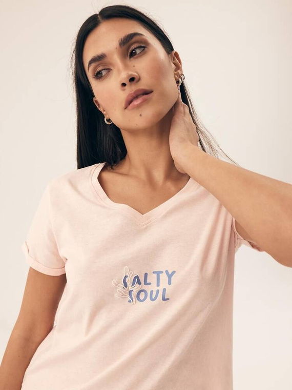 Piżama Damska 42669 Nadar Henderson - brzoskwiniowy