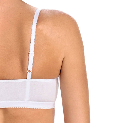 Biustonosz braletka bez fiszbin Bianca Teyli - biały