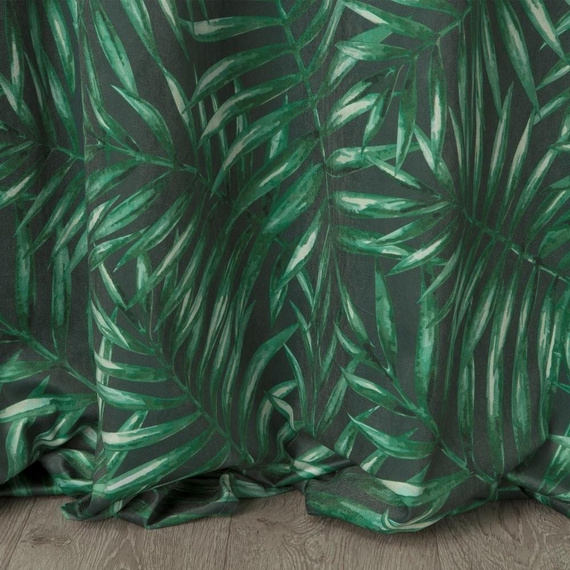 Hilary Zasłona gotowa na przelotkach Design 91 zielony