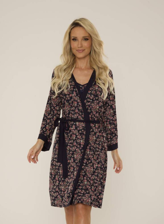 Szlafrok damski 468 Mia Forex - granat