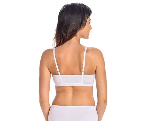 Biustonosz braletka bez fiszbin Bianca Teyli - biały