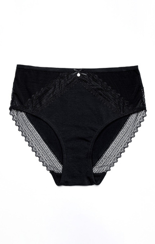 Figi Damskie L 1573 MD Midi Lama- czarny