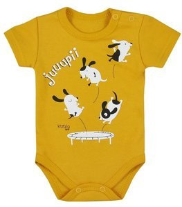 "JUPI LATO" Body niemowlęce krótki rękaw  Koala- żółty