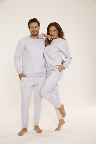 Bluza męska dresowa 813 Indigo Forex - jasny melanż