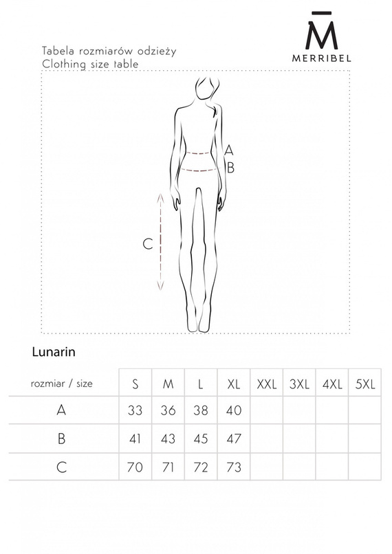 Spódniczka Lunarin 90532 Merribel - powder