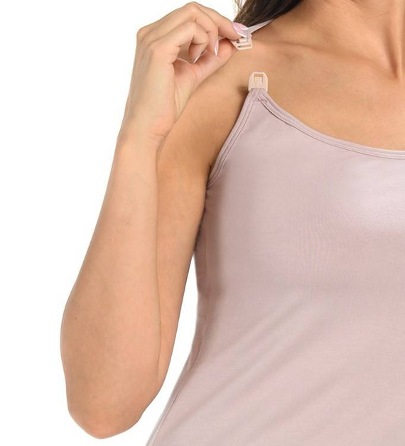 Bluzka top do karmienia Viola Teyli - kakaowy