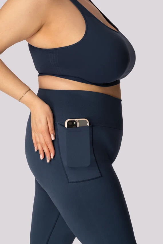 Legginsy damskie Base Mona granatowy