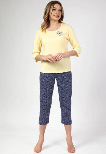 Piżama damska 683 Regina - żółty