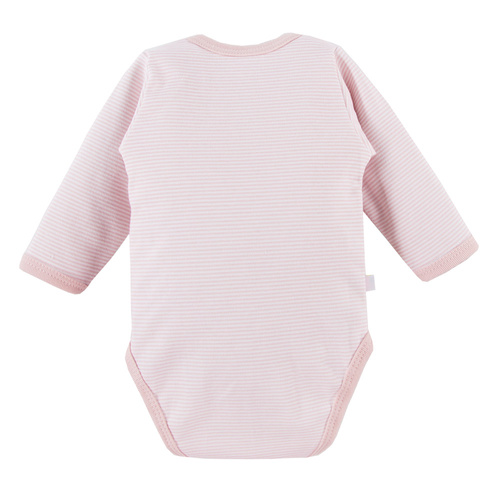 Body dziecięce rozpinane Big Bear Eevi - różowy paski
