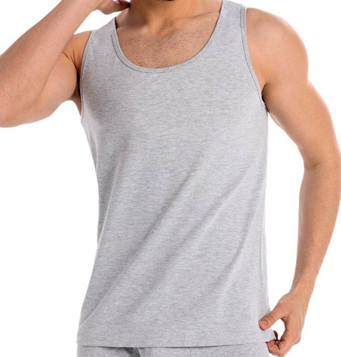 Teyli Podkoszulek Męski Bawełniany Eli -Szary