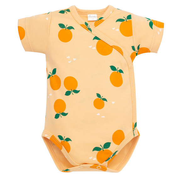 Body kopertowe z krótkim rękawem Fruit & Sun Pinokio - pomarańczowy