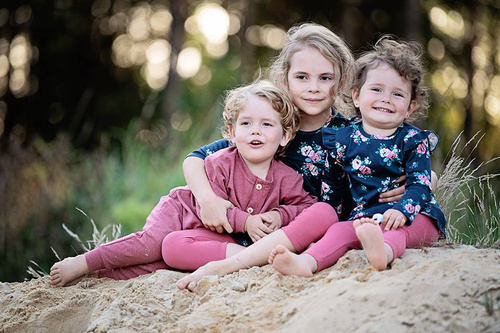 Tunika dziewczęca "Rose Bonica" Makoma kwiaty 