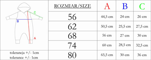 Pajacyk dresowy 169091 Nicol