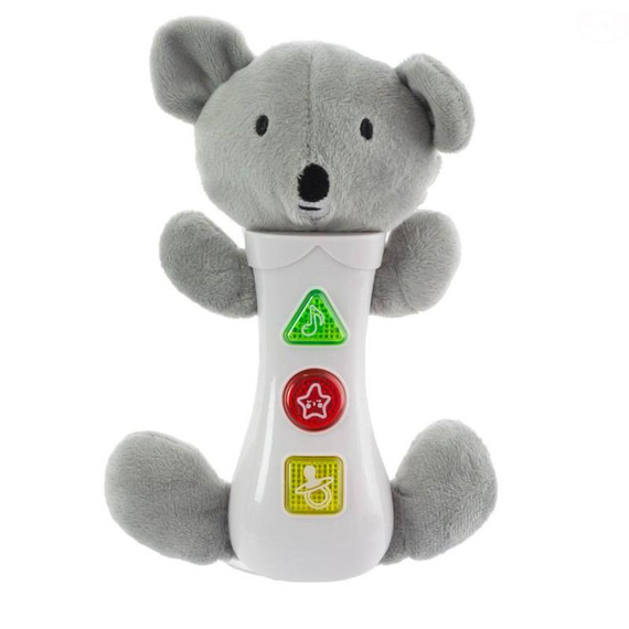 Zabawka małpka na baterie Eurobaby fioletowy