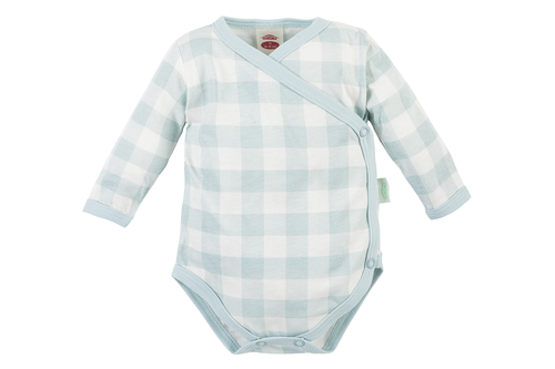 Body baby z długim rękawem "El Mohito" Makoma kratka