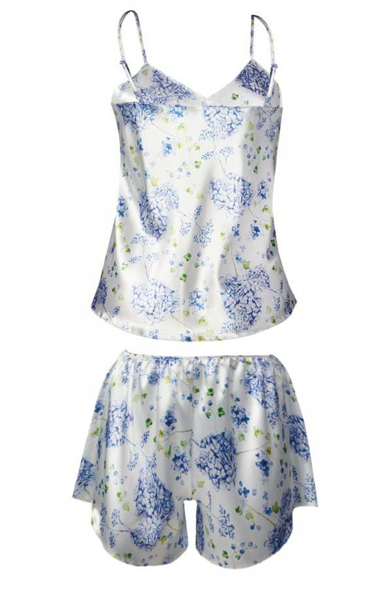 Komplet piżama damska Flowers DKaren -DK-KK 2 biały