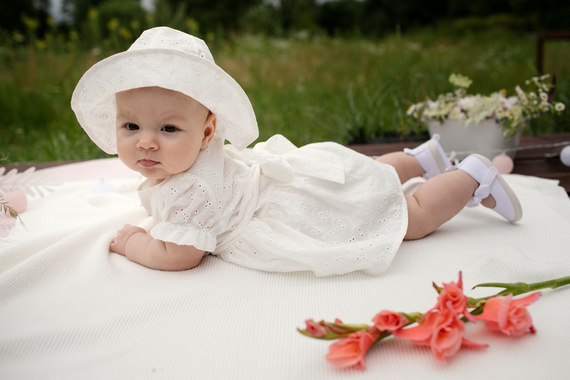 Kapelusz dziewczęcy Charlotte Pinokio - ecru