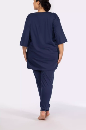 Piżama damska Homie shortsleeve Mona navy