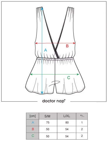 Piżama Damska 5300 Doctor Nap - black