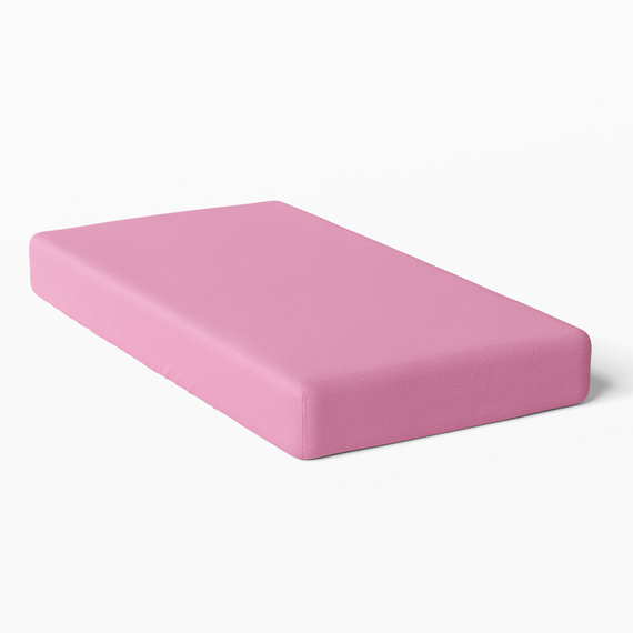 Prześcieradło dziecięce bawełniane Eevi - ciemny różowy