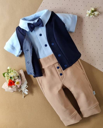 430G Little Gentleman kamizelka dla chłopca Marija - granat