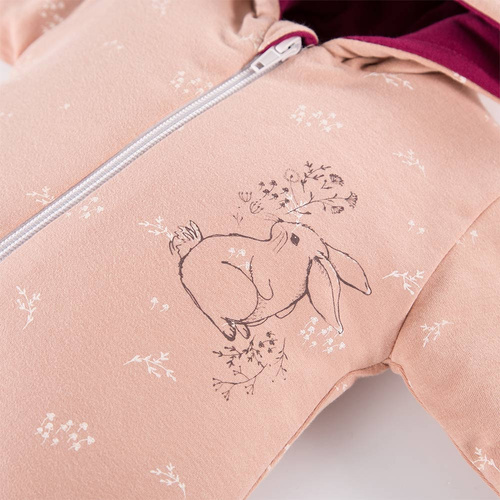 Pajac z kapturem kombinezon Bloom Eevi - beżowy