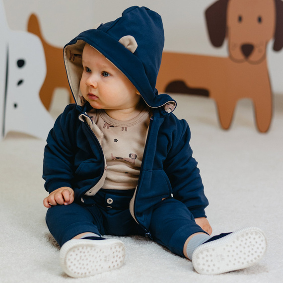 Komplet dresowy Puppy Playtime Eevi - granatowy