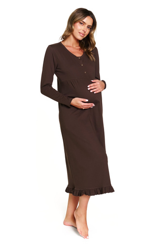 7318 Koszula nocna ciążowa i do karmienia | 100% bawełna | Doctor Nap