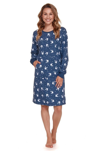 TM.4398 Koszula Nocna Doctor Nap - deep blue