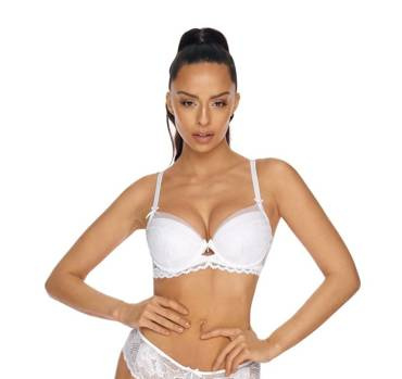 Angel  Biustonosz push-up M-3329/11 Mat biały