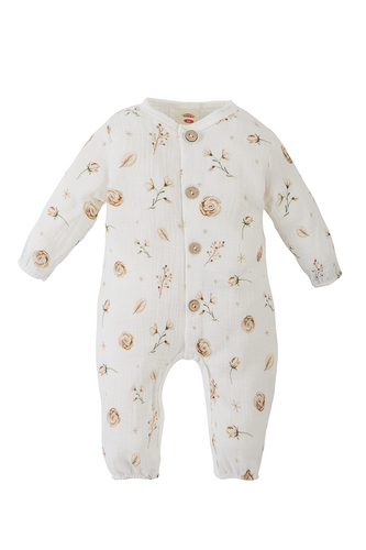 Pajac muślinowy "Flowers Muslin" Makoma