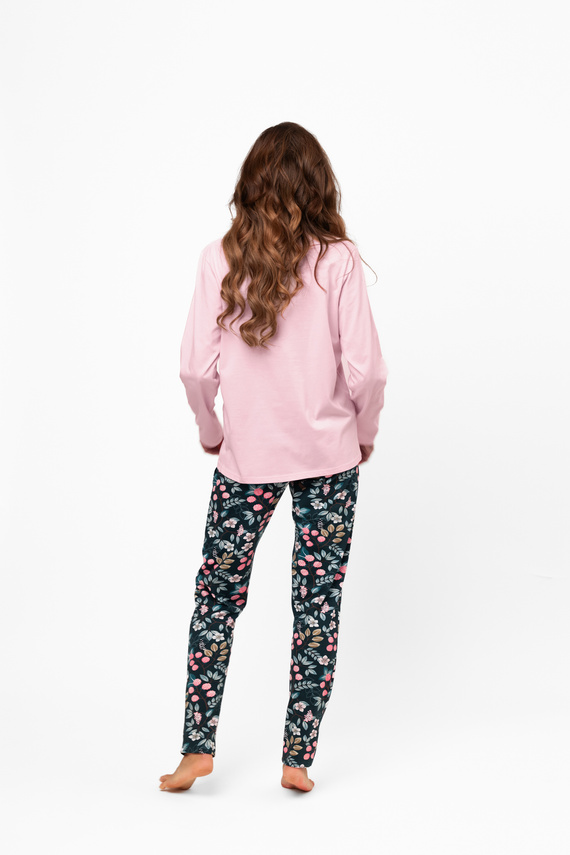 Marisal – elegancka piżama damska z bawełny, długi rękaw i spodnie Italian Fashion