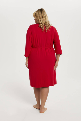 Szlafrok Damski Song Italian Fashion - czerwony