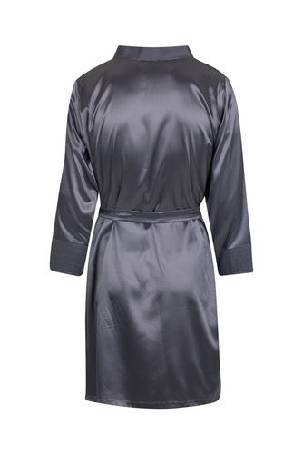 Szlafrok męskie satynowy Ares ByShelly - szary