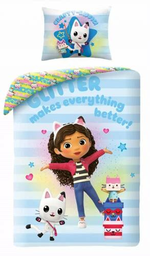 Pościel bawełniana Koci domek Gabi 0808BL Halantex