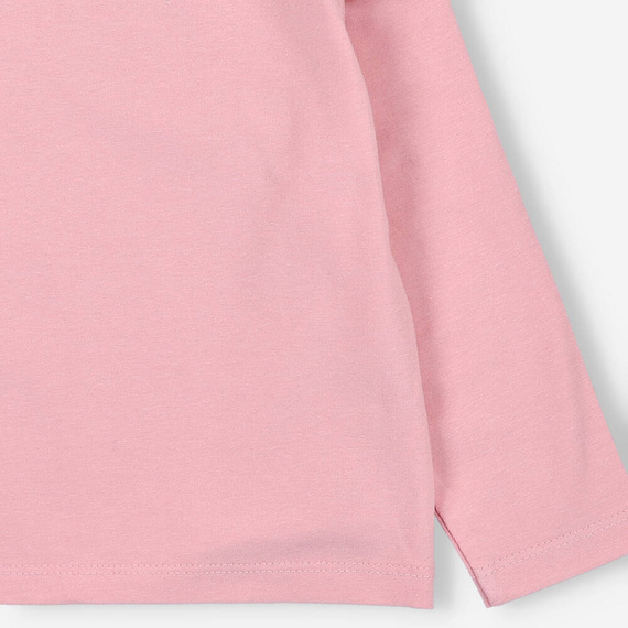 Dziewczęca bluzka z długim rękawem BOB-0003 By o Baby różowy