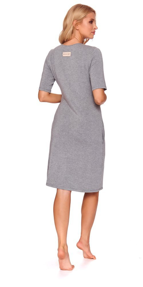 Koszula ciążowa i do karmienia 9116 Doctor Nap- dark grey