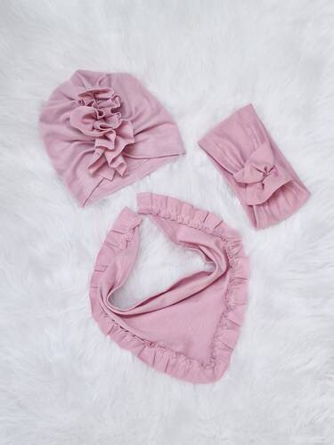 Chusta apaszka niemowlęca Lola Bambarillo przydymiony róż