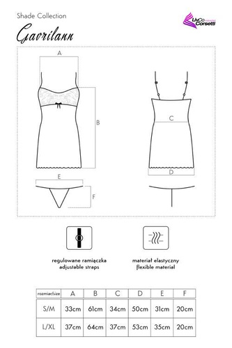 Komplet dwuczęściowy Gavrilann LC 99245 LivCo Corsetti Fashion