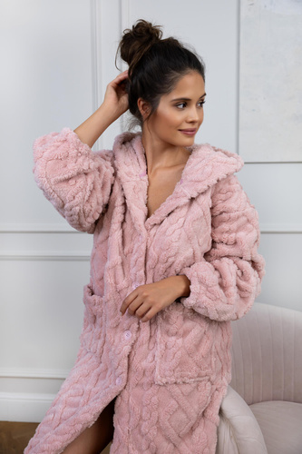 Szlafrok damski Bethany Sensis - brudny róż