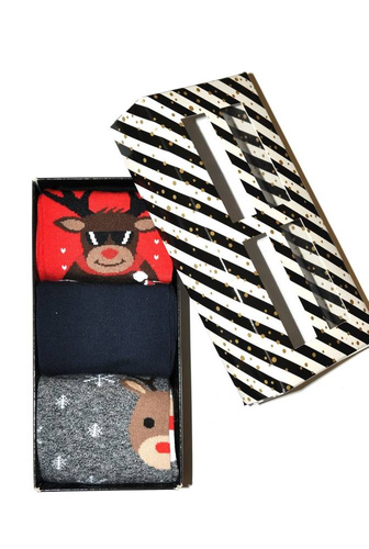 Skarpety Męskie Zestaw Świąteczny Milena mix kolor