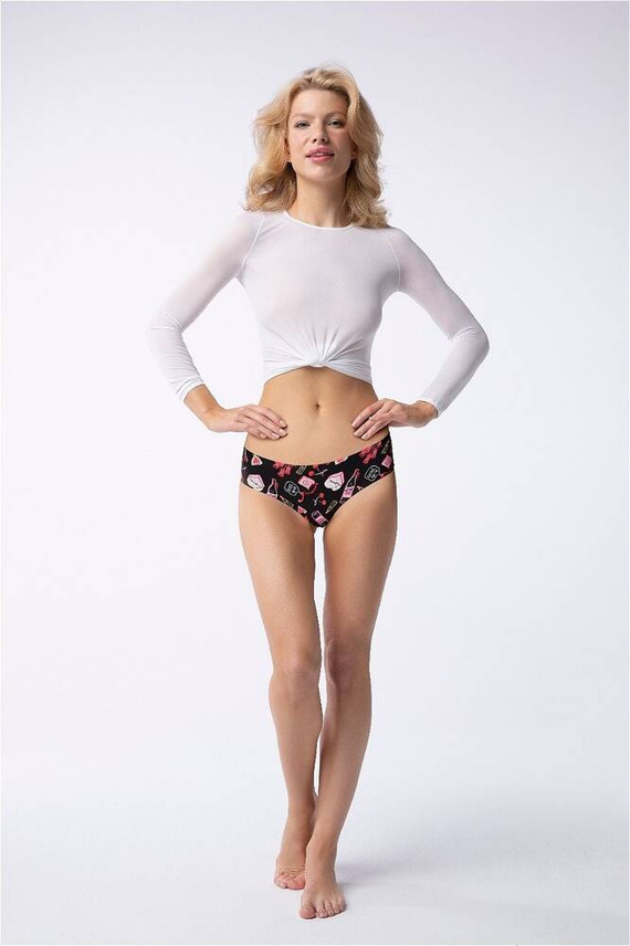 Figi damskie Love Story Tanga Brasil Julimex - czarny