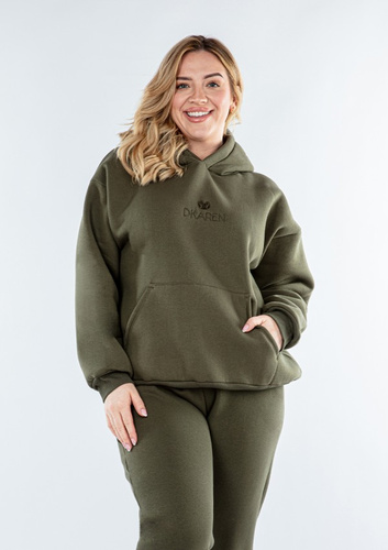 Bluza dresowa DK-K-B9-H1 Dkaren - khaki