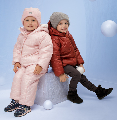 Kombinezon zimowy bez stópek Winter Pinokio - róż 