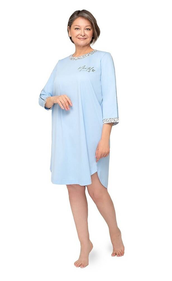 Koszula nocna damska Bogna 252 Laura II Martel niebieski