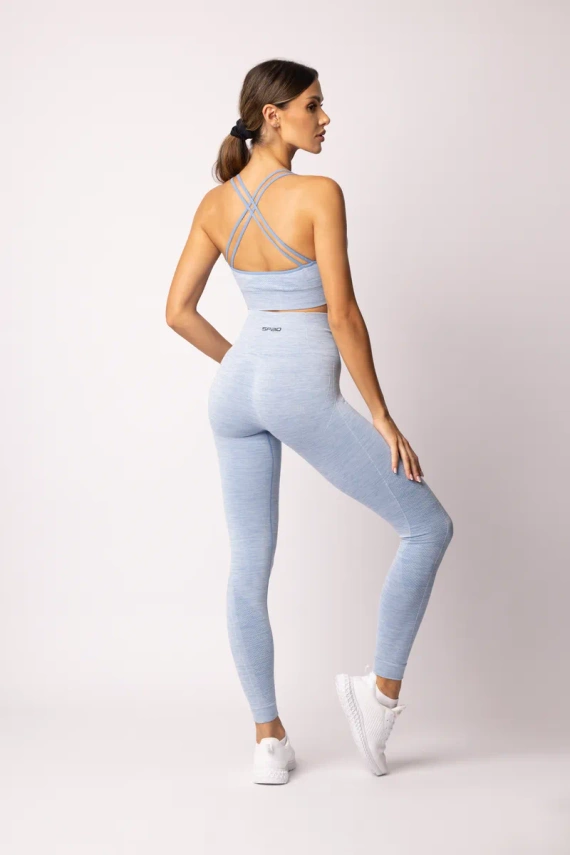 Legginsy damskie Melange Spaio linchen blue